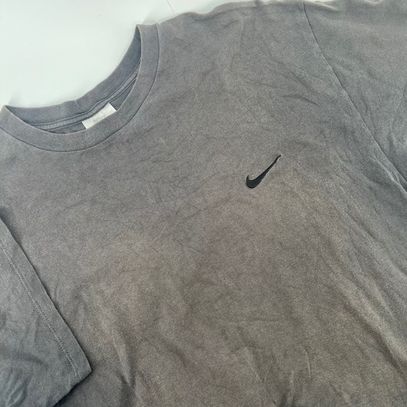 Nike Other - Vintage 90s Nike Embroidered Swoosh T-Shirt Mens Large Faded Black Made in‎ USA